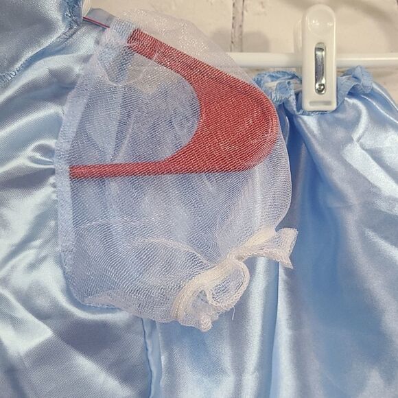 Disney Cinderella Princess Dress Girls Size 4-6/6X Blue Fantasy Play Costume - Picture 5 of 10